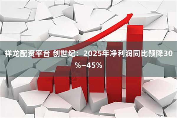 祥龙配资平台 创世纪：2025年净利润同比预降30%—45%